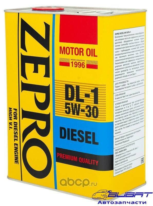 Масло моторное 5W-30 ZEPRO DIESEL DL-1 ACEA C2-0 4