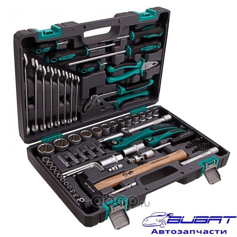 Набор инструментов 76 предметов, 12 гранные головки STELS 4