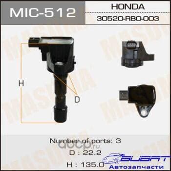 Катушка зажигания MASUMA, FIT SHUTTLE, FREED / L13Z2, L15A, LEA 1