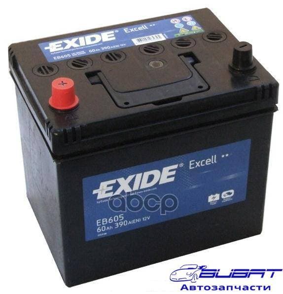 Батарея аккумуляторная 60А/ч 390А 12В прямая полярн. выносные клеммы 2