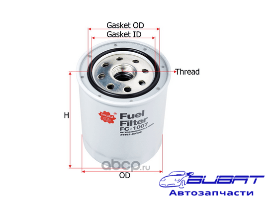 Фильтр топл. Sakura FC1007 1