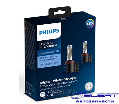 Противотуманная лампа H8/H11/H16 12V X-treme Ultinon 6500К, 2шт. 1