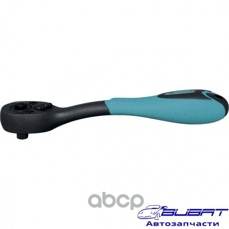 Ключ-трещотка 1/4"", 72 зуба, Comfort, с быстрым сбросом, CrV, 2-х комп. рукоятка GROSS 1