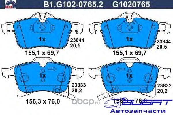 Колодки тормозные OPEL ASTRA G/ASTRA H/CORSA C/MERIVA/ZAFIRA B 98- перед. 1