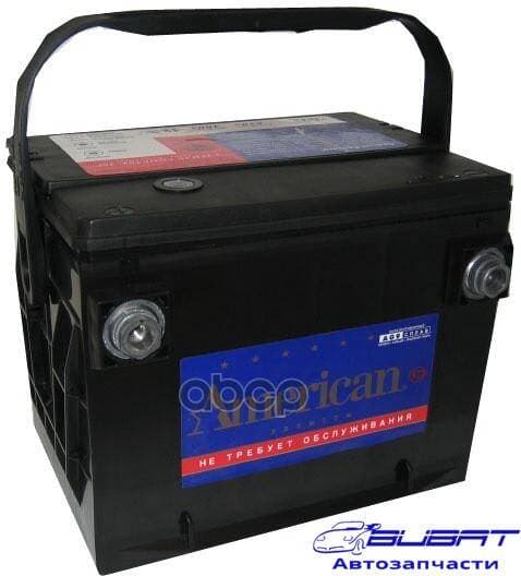 Батарея аккумуляторная 75А/ч 650А 12В прямая полярн. резьбовые (Америка) клеммы 2