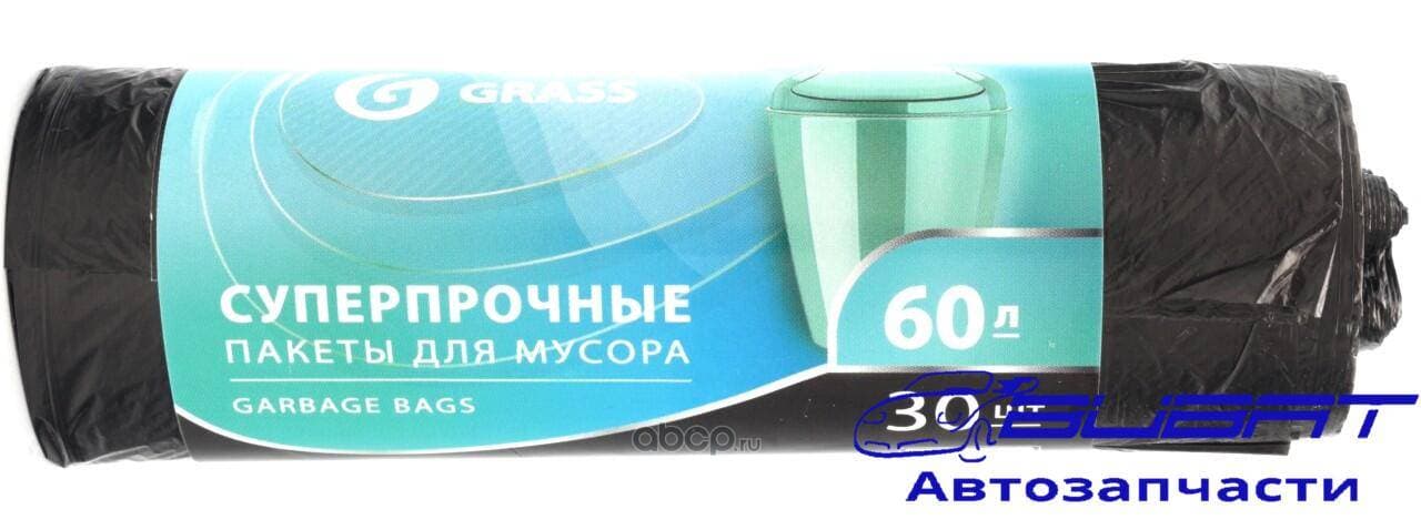 Мешки для мусора ПНД в рулоне 60л 6555 8 мкр. (черный) (рул. 30 шт), шт 1