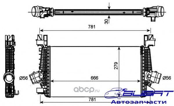 NRF 30270_интеркулер !АКПП\ Chevrolet Cruse 1.4i, Opel Astra 1.4-1.6i 09 2