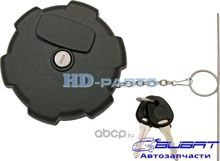 Крышка топливного бака D80 пластик. IVECO/MB/MAN/Volvo с замком и цепью 1