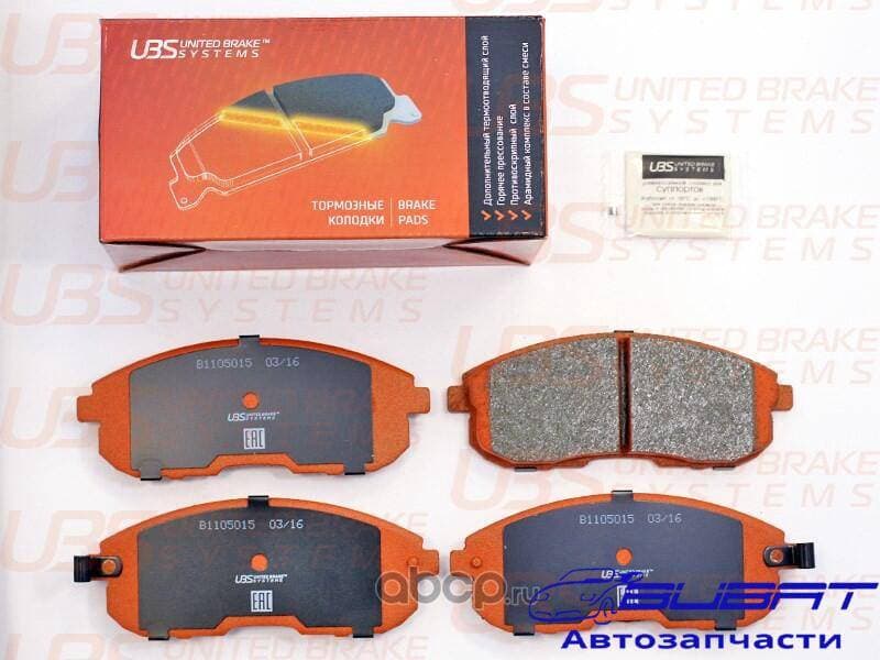 Тормозные колодки NISSAN SENTRA/JUKE/TEANA I/II/TIIDA I/II/SUZUKI SX4 с инд.износа перед. 1