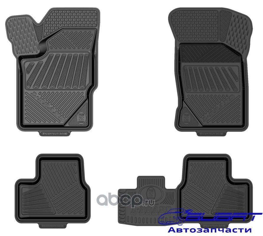 Коврик салонный резиновый (черный) для LADA Granta Brand, 1