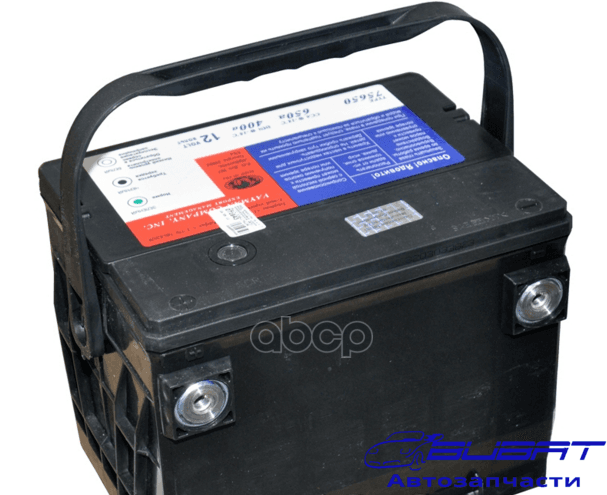 Батарея аккумуляторная 75А/ч 650А 12В прямая полярн. резьбовые (Америка) клеммы 1