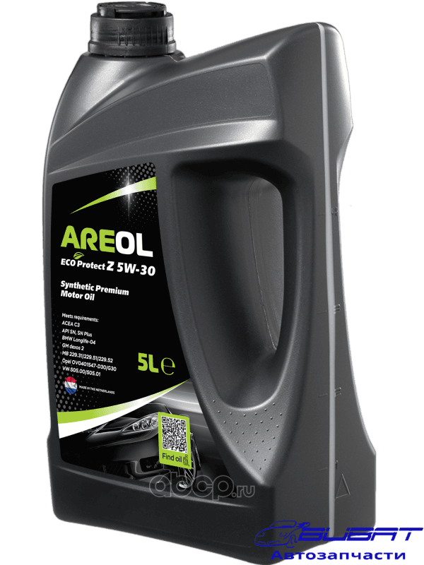 Масло моторное синт.5W-30 ECO Protect Z ACEA C3,API SN,MB 229.51/229.52,VW 505.00/505.01 5л 3