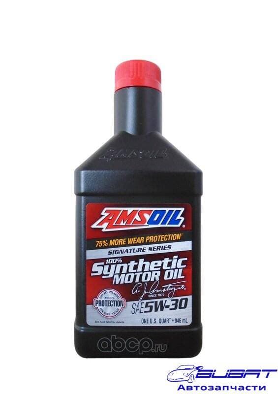 Моторное масло AMSOIL Signature Series Synthetic Motor Oil SAE 5W-30 (0,946л) 1