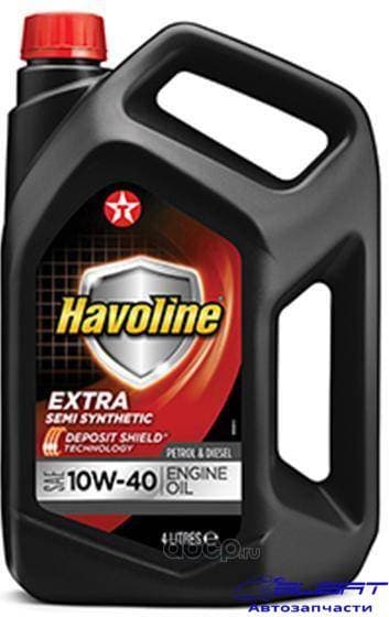 Масло моторное. Havoline Extra 10W-40 4л, ACEA A3/B4,A3/B3,API SN/CF, MBl 229.3, MB 226.5,PSA B71 2300,Renault RN 0700,RN 0710,VW 501 01/502 00/505 00 2