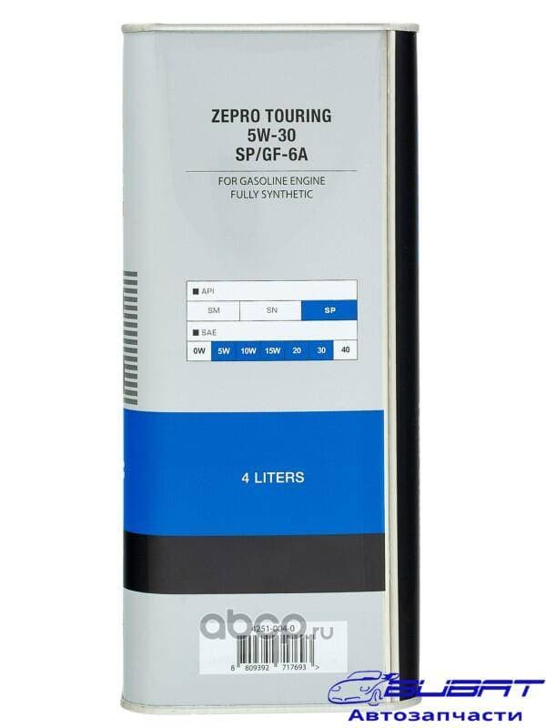 Масло моторное ZEPRO TOURING FS SP/GF-6A5W-30 4л 4251-004-0 1