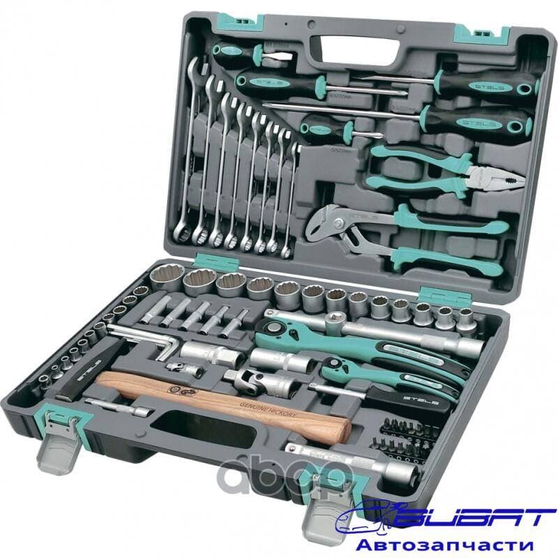 Набор инструментов 76 предметов, 12 гранные головки STELS 1