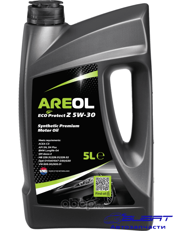 Масло моторное синт.5W-30 ECO Protect Z ACEA C3,API SN,MB 229.51/229.52,VW 505.00/505.01 5л 2