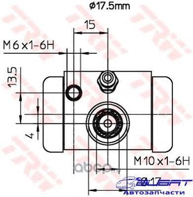 Цилиндр тормозной задний 1