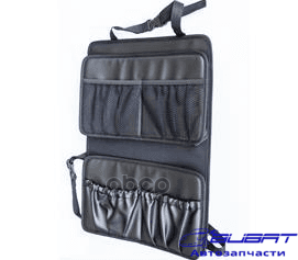 AutoBra 5108 Органайзер на спинку переднего сиденья 470х330мм на пластиковом каркасе 1,2мм черный 1